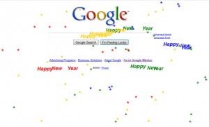 Google celebra el año nuevo