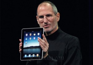 iPad mostrada por Steve Jobs