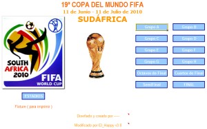 Calendario del Mundial Sudáfrica 2010 v3.0