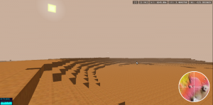 Recorriendo el planeta Marte como si fuera Minecraft
