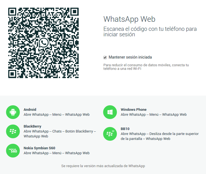 WhatsApp Web, ya puedes platicar desde la web