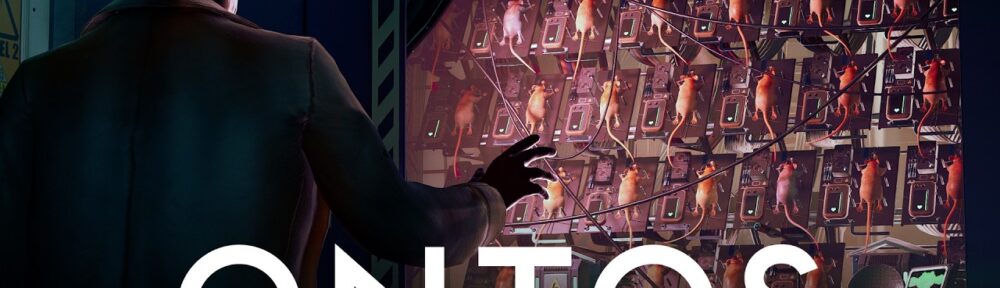 El Dr. Crombie observa una pared de ratas de laboratorio conectadas a servidores en el trailer de ONTOS