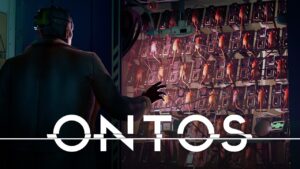 El Dr. Crombie observa una pared de ratas de laboratorio conectadas a servidores en el tráiler de ONTOS